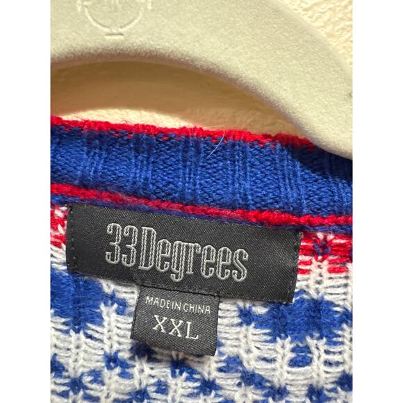 33 Degrees Men's Gnome Fair Isle Ugly Christmas Pullover Crewneck Sweater XXL - Picture 2 of 3